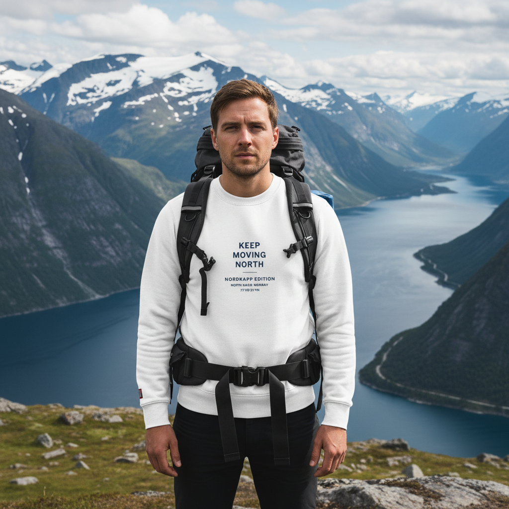 Keep Moving North Crew Jumper