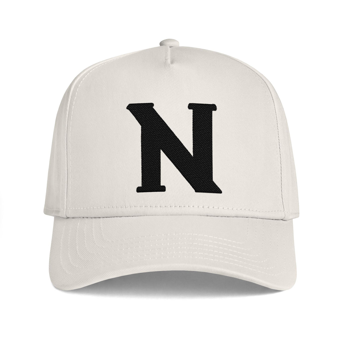 Monogram 'N' Baseball Cap — Minimal Embroidered Initial Hat