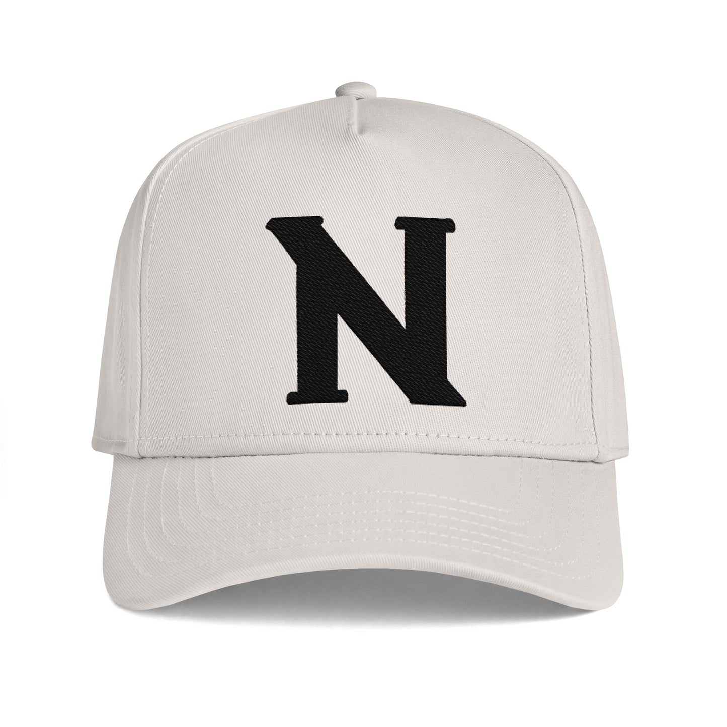 Monogram 'N' Baseball Cap — Minimal Embroidered Initial Hat